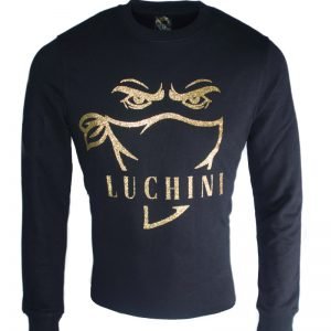 Bloei zelfverzekerd in Luchini Cavalier, een luxe trui met gouden glitter logo